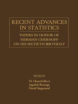 cover image of Recent Advances in Statistics
